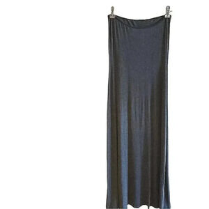 DRAWERS gray tube maxi dress neck contrast Size S